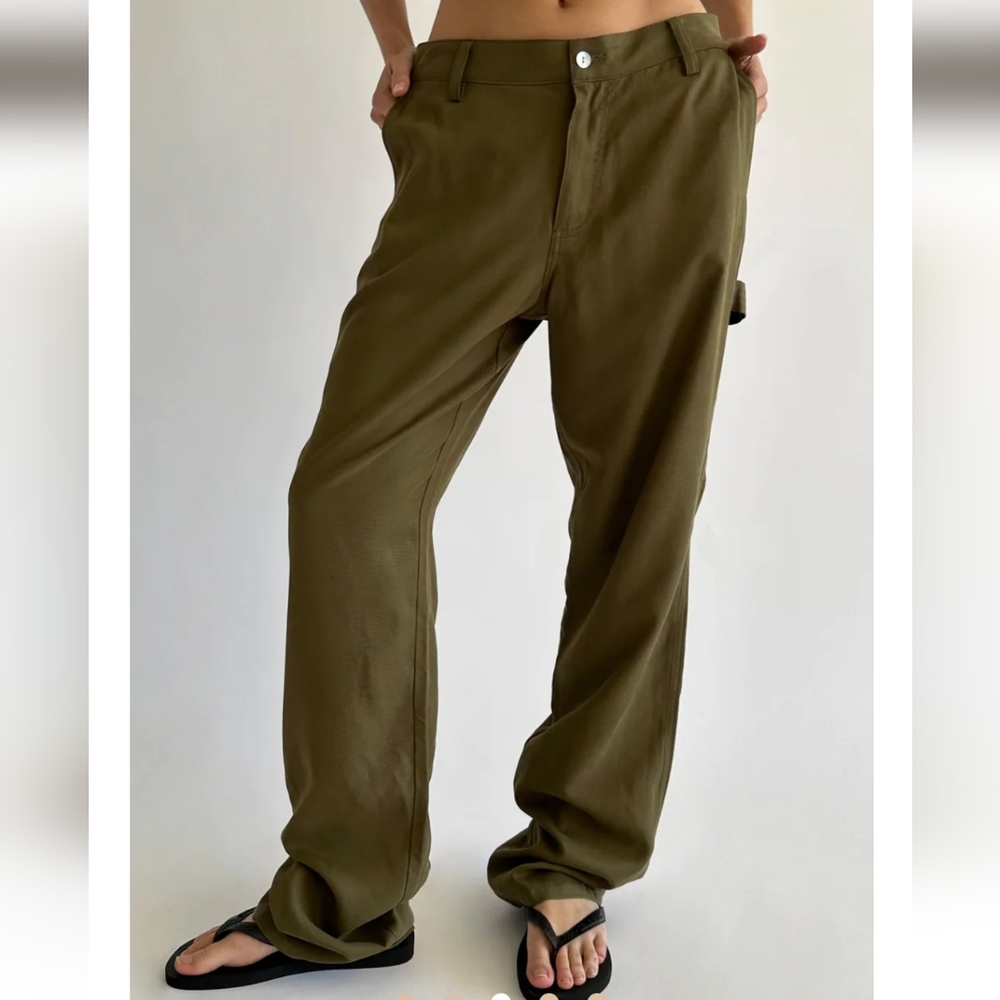 Donni Carpenter Cargo Pants Army Green Size 4